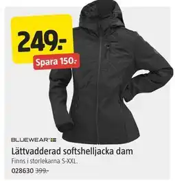Jula Lättvadderad softshelljacka dam erbjuda