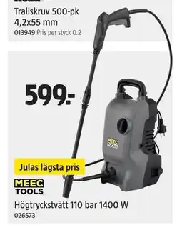 Jula Högtryckstvätt 110 bar 1400 W erbjuda