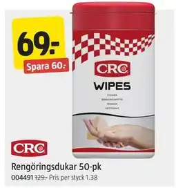 Rengöringsdukar 50-pk