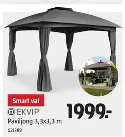 Jula Paviljong 3,3x3,3 m erbjuda
