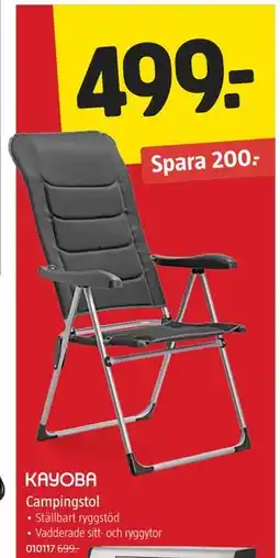 Jula Campingstol erbjuda
