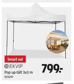Jula Pop up-tält 3x3 m erbjuda
