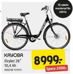 Jula Elcykel 28” 10,4 Ah erbjuda