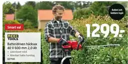 Jula Batteridriven häcksax 40 V 600 mm 2,0 Ah erbjuda
