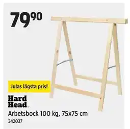 Jula Arbetsbock 100 kg, 75x75 cm erbjuda
