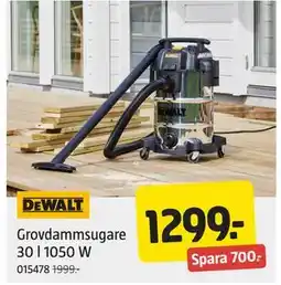 Jula Grovdammsugare 30 l 1050 W erbjuda