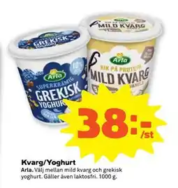 Stora Coop Kvarg/Yoghurt erbjuda