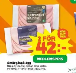 Stora Coop Smörgåspålägg erbjuda