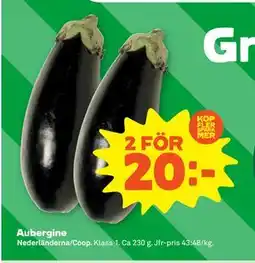Stora Coop Aubergine erbjuda