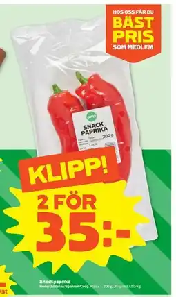 Stora Coop Snackpaprika erbjuda