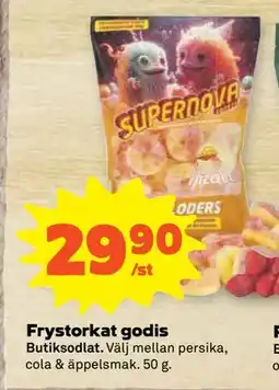 Frystorkat godis