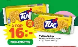Stora Coop TUC salta kex erbjuda