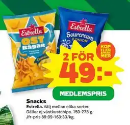 Stora Coop Snacks erbjuda
