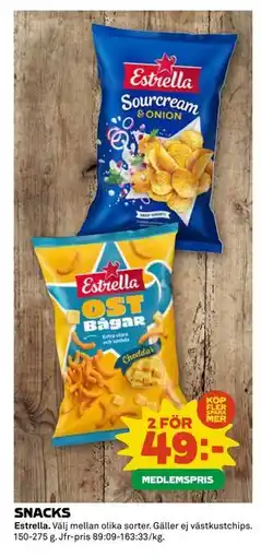 Coop SNACKS erbjuda