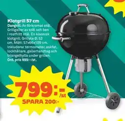 Stora Coop Klotgrill 57 cm erbjuda