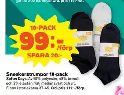 Stora Coop Sneakerstrumpor 10-pack erbjuda