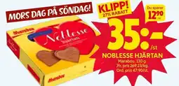 Ica Hajen Lagpris MARABOU Noblesse hjärtan erbjuda