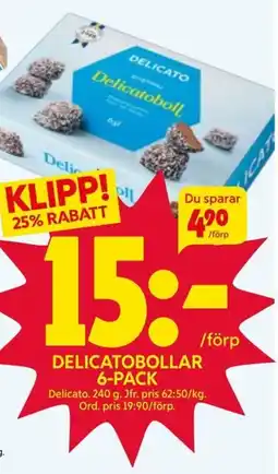 DELICATO Delicatobollar 6-pack