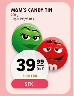 Scandinavian Park M&m's candy tin erbjuda