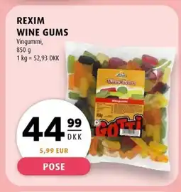 Scandinavian Park Rexim wine gums erbjuda
