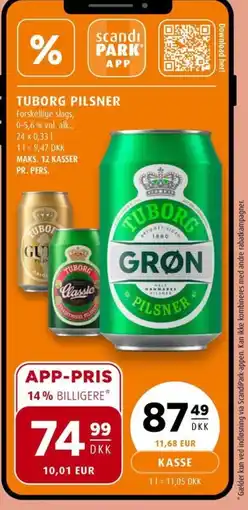 Scandinavian Park TUBORG Pilsner erbjuda