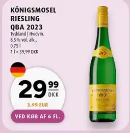 Scandinavian Park Königsmosel riesling qba 2023 erbjuda