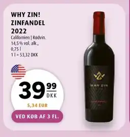 Scandinavian Park WHY ZIN! Zinfandel 2022 erbjuda