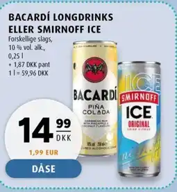 Scandinavian Park Bacardí longdrinks eller smirnoff ice erbjuda