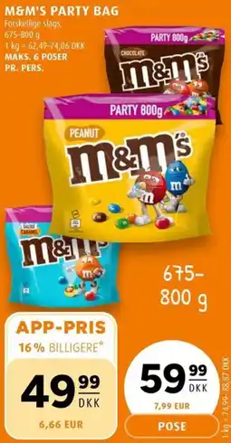 M&M'S Party bag