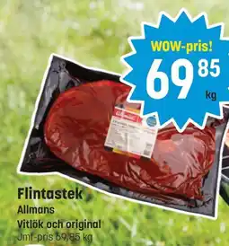 Supergott ALLMANS Flintastek erbjuda
