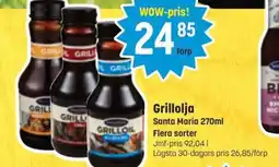 Supergott SANTA MARIA Grillolja erbjuda