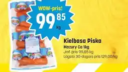 Supergott MAZURY Kielbasa piska erbjuda