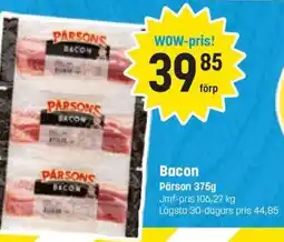 Supergott Bacon erbjuda