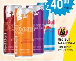 Supergott Red bull erbjuda