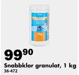 Biltema Snabbklor granulat, 1 kg erbjuda