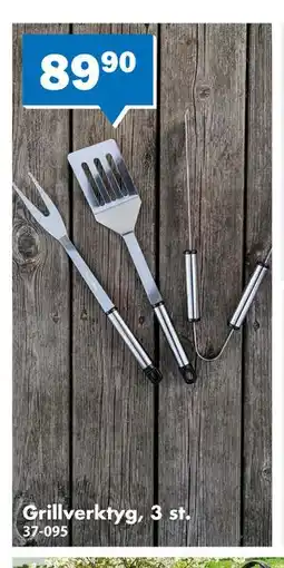Biltema Grillverktyg, 3 st erbjuda