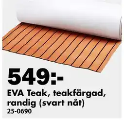 Biltema EVA Teak, teakfärgad, randig (svart nåt) erbjuda