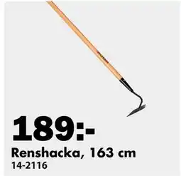 Biltema Renshacka, 163 cm erbjuda