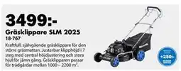 Biltema Gräsklippare SLM 2025 erbjuda