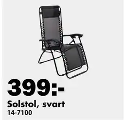 Solstol, svart