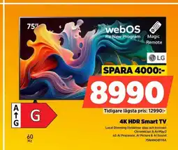 Power LG 4K HDR Smart TV erbjuda