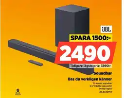 Power JBL Soundbar Bas du verkligen känner erbjuda