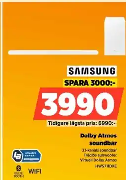 Power SAMSUNG Dolby Atmos soundba erbjuda