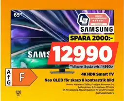 Power SAMSUNG 4K HDR Smart TV Neo QLED för skarp & kontrastrik bild erbjuda