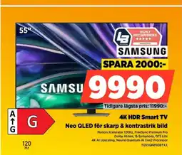 Power SAMSUNG 4K HDR Smart TV Neo QLED för skarp & kontrastrik bild erbjuda