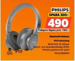 Power PHILIPS Bluetooth hörlurar erbjuda