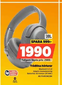 Power JBL Trådlösa hörlurar erbjuda