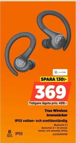 Power True Wireless ōronsnäckor IP55 vatten- och svettbeständig erbjuda