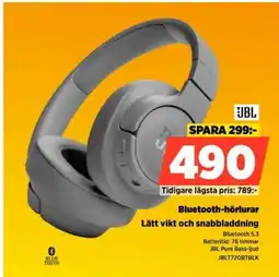 Bluetooth-hörlurar Lätt vikt och snabbladdning
