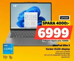 Power Lenovo IdeaPad Slim 3 Vacker OLED-display erbjuda